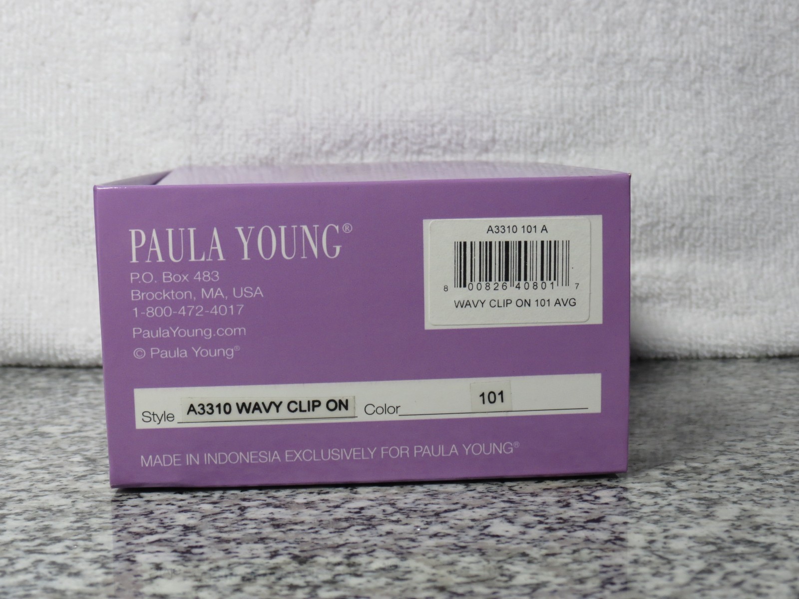 Paula Young Wavy Clip On Hair Piece Color 101 Wiglet Style A3310 NEW WITH TAGS