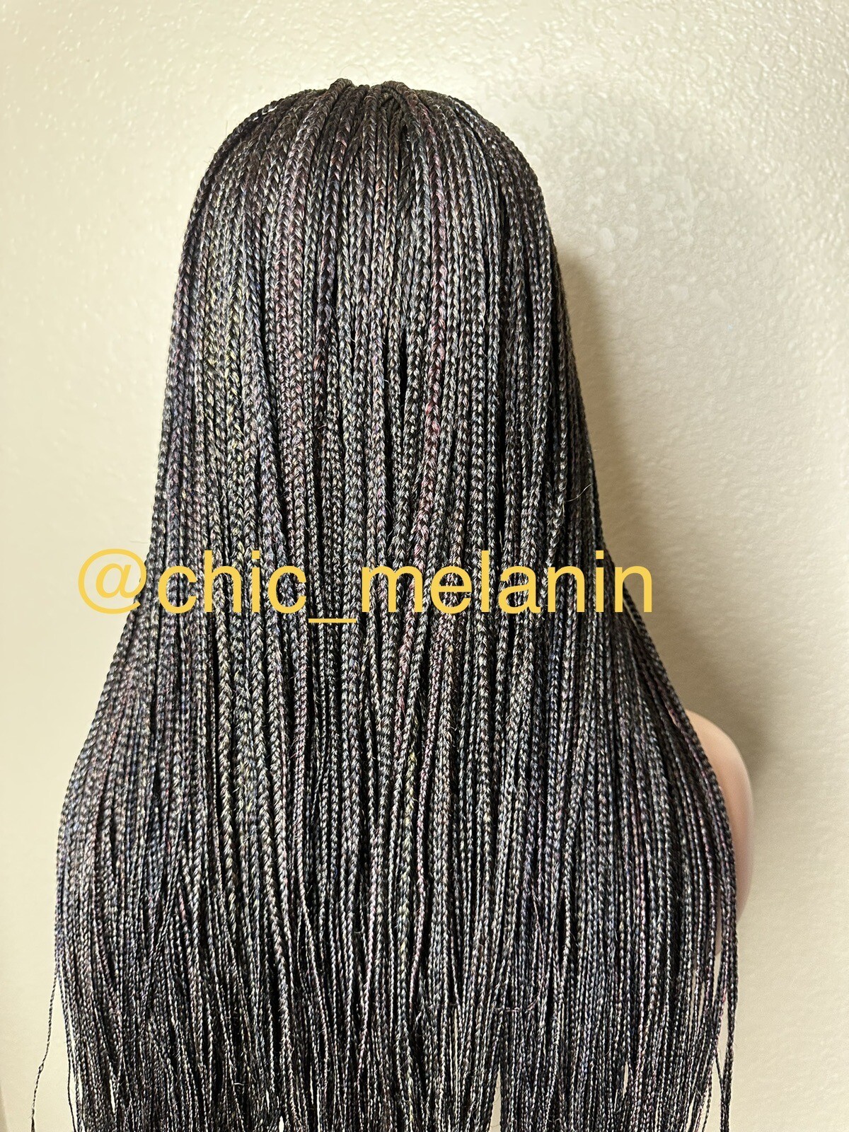 Mix color Leonie style micro braids
