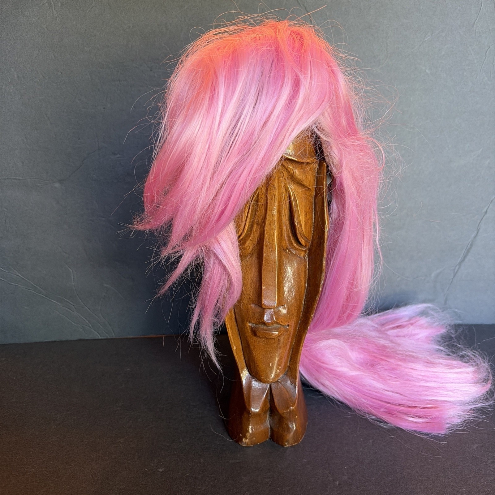 Long Pink Synthetic Arda Wig Built in Cap