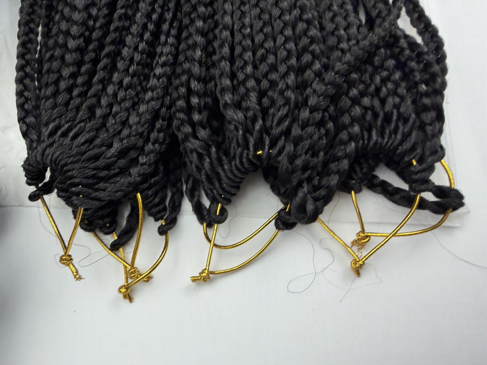 French Curl Crochet Box Braids Natural Black 11″ Hair extensions Pre-looped ends
