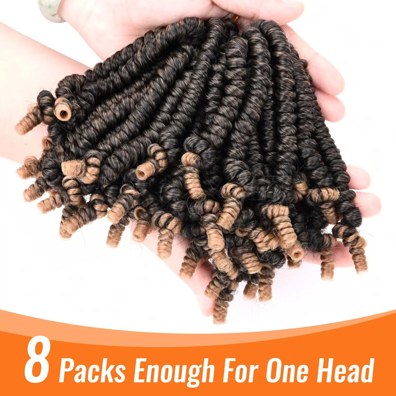 Passion Spring Twist Crochet Hair Pretwisted Pre Looped Braids Hair Extensions