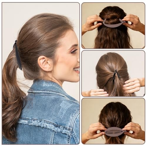 4 Pcs Banana Clips for Hair – Vintage Clincher Combs Tool Accessories Fishtail