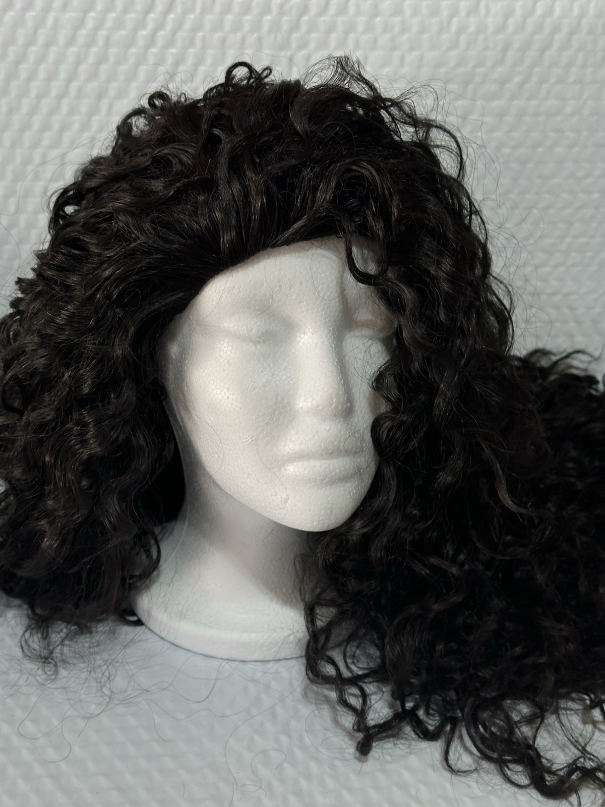 Frodio Natural Black Curly Human Hair Blend Ready To Wear Half Wig 26″