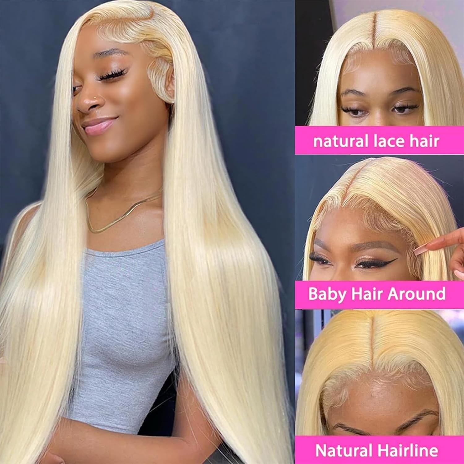 613 Blonde Wig Human Hair – Ideal for Daily Wear and Styling