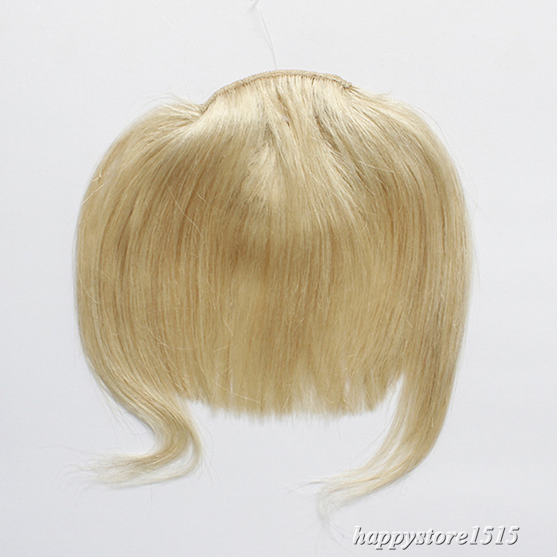 Clip in Front Bangs Clip on Fringe Hair Extensions Real Remy Human Hair Straight