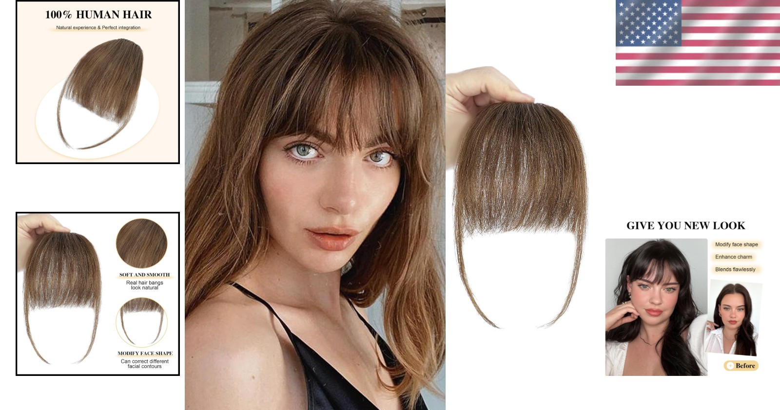 Daily Wear Wispy Bangs Hair Extensions