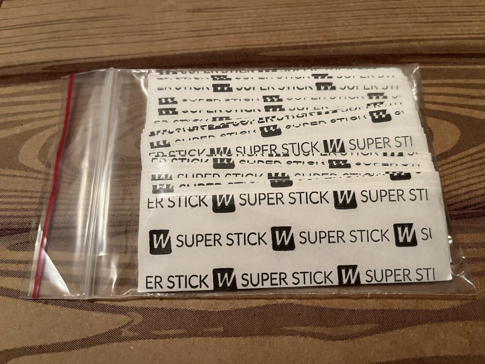 Walker Tape Super Stick 1″ x 3″ Straight Strips Wig Adhesive Tape Strips 36 Pc.