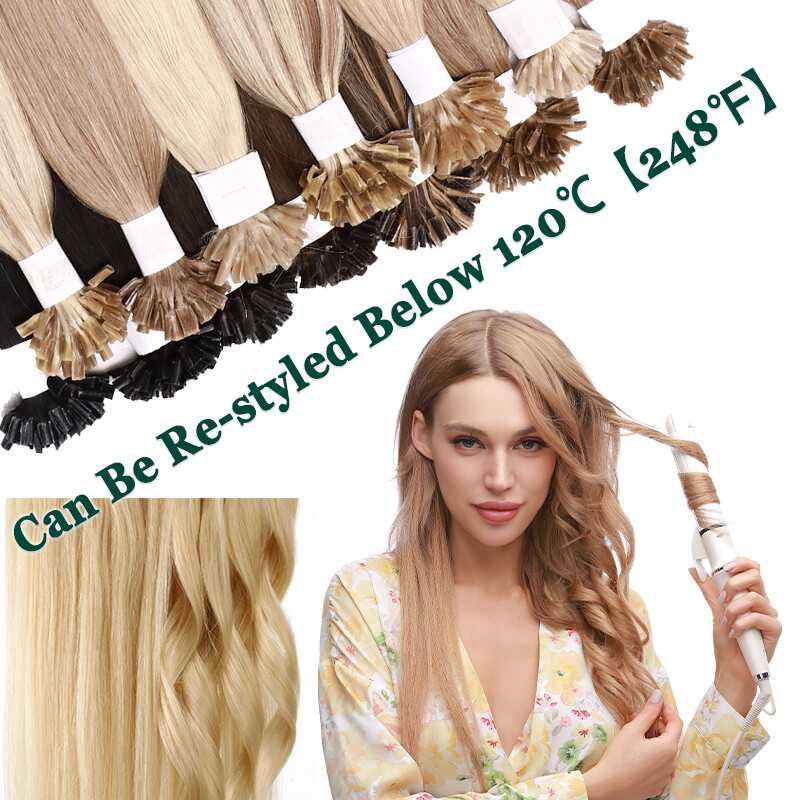 Pre-Bonded Nail U Tip Russian Remy Human Hair Extensions 150g Thick Full Head
