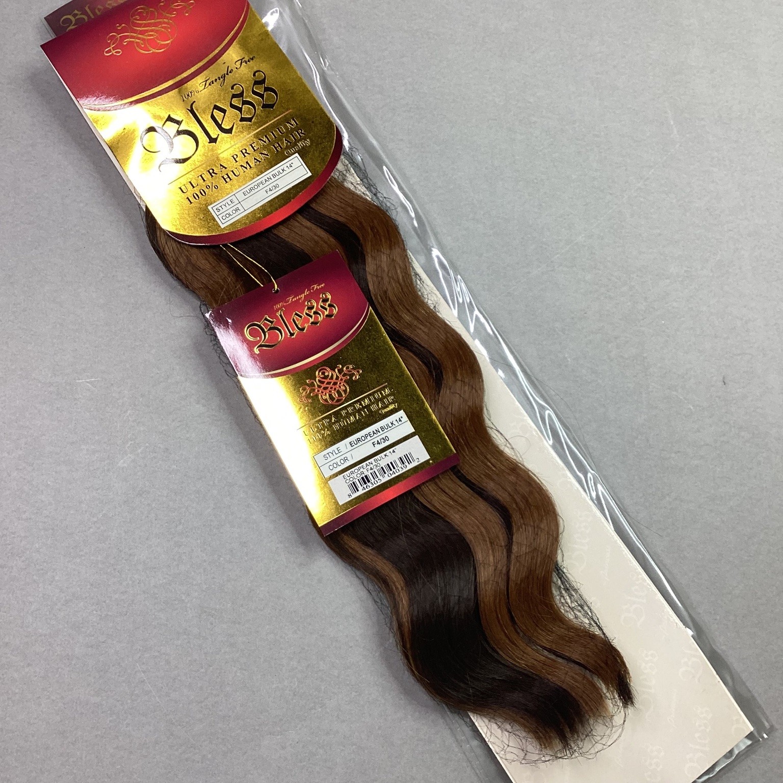 Bless ULTRA PREMIUM 100% Human Hair Extensions European Bulk 14″ F4/30 Wavy