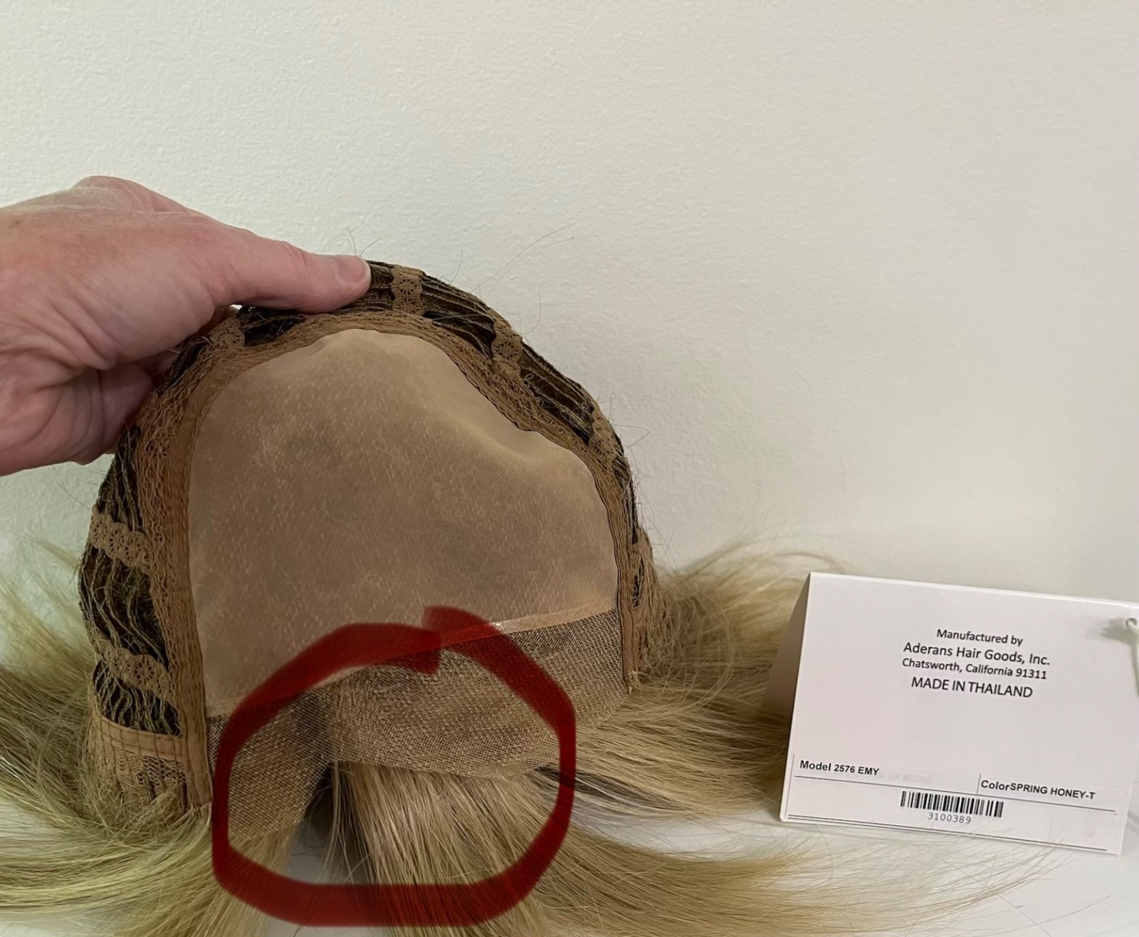 Amore Emy Wig Double Monofilament Lace Front Blonde Spring Honey T