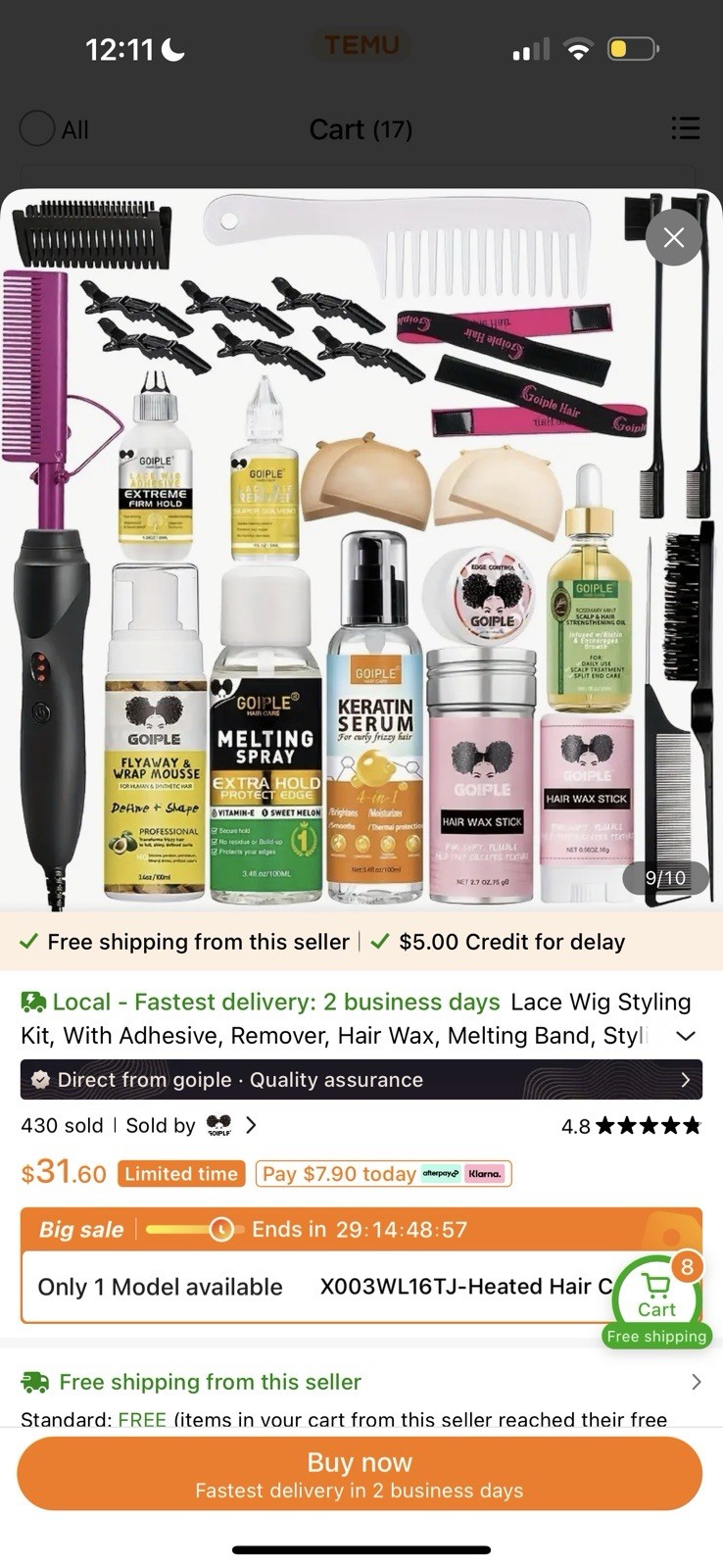 Lace Wig Styling Kit