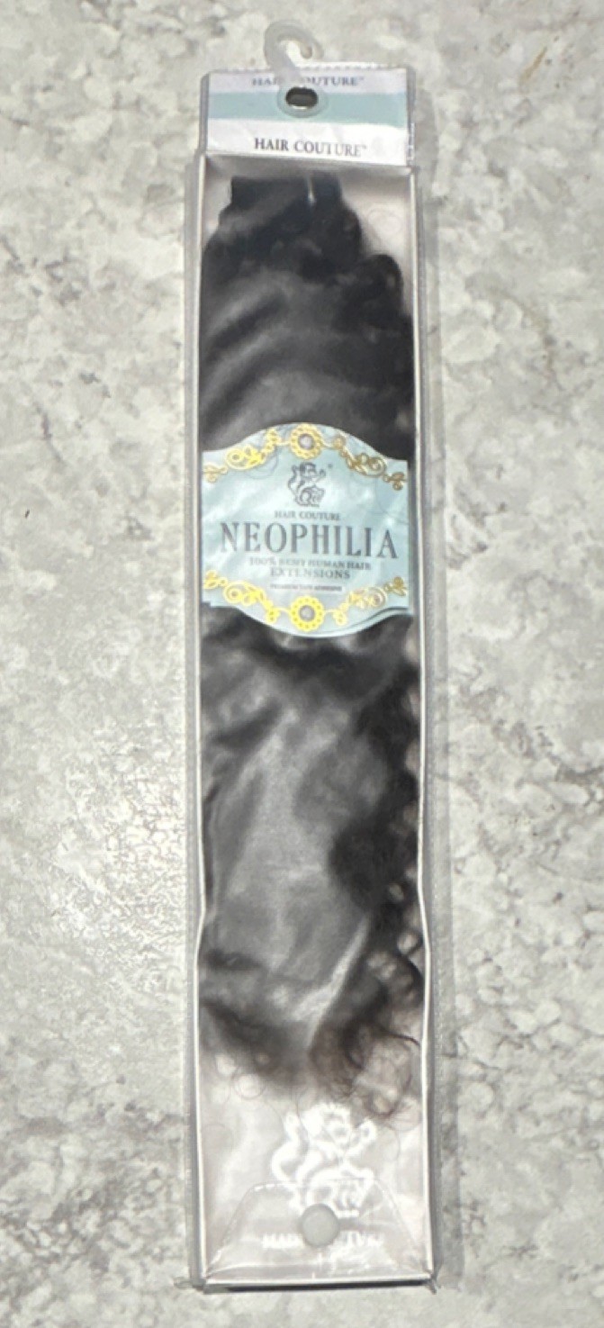 Hair Couture Neophilia Tape-In Remy Human Hair Extensions Jerry 18″ Color 1B