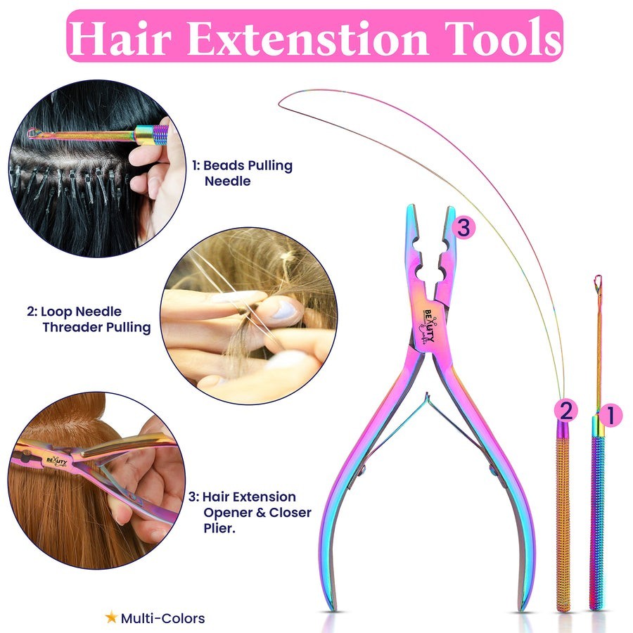 Beauty & Crafts Micro Links Hair Extension tool kit