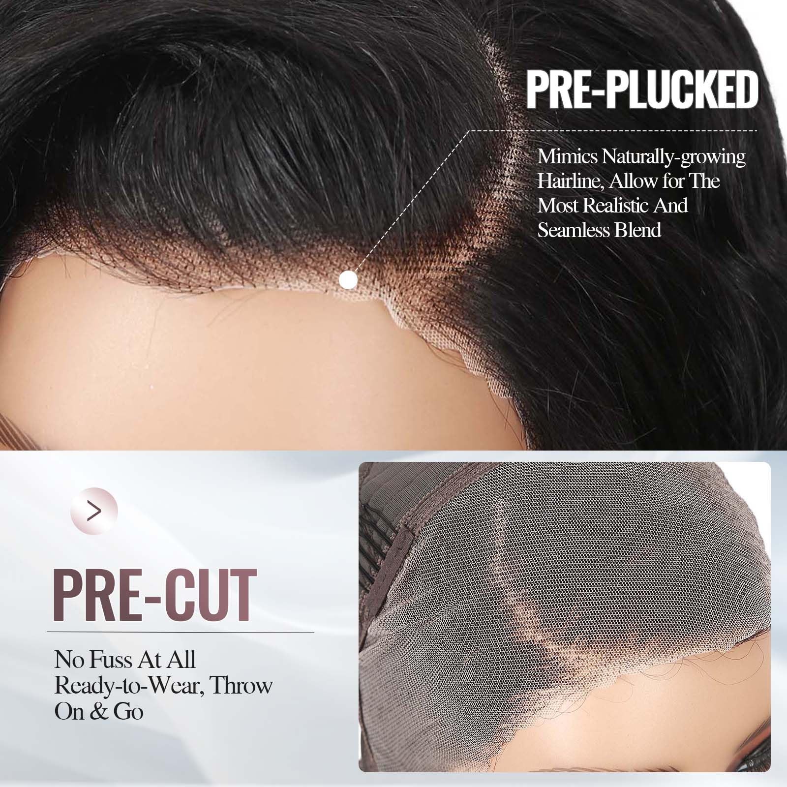 Wiger Curly Bob Wig Human Hair Pre Plucked Pre Cut Short Curly Lace Frontal