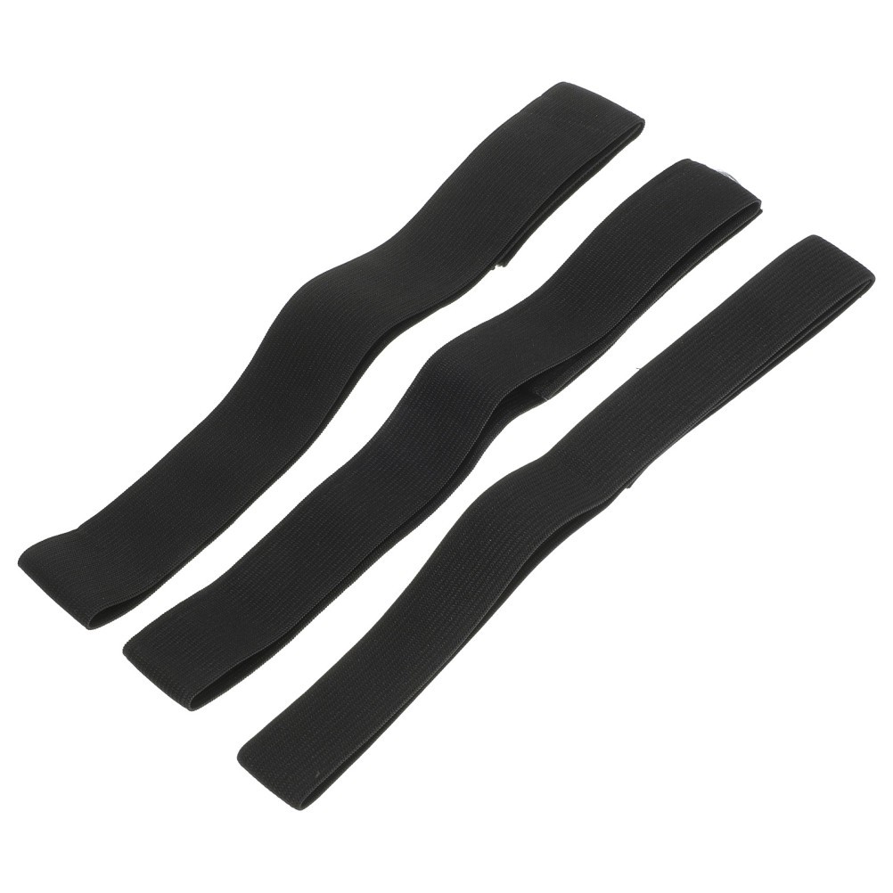 3Pcs Wigs Fixed Elastic Band Creative Headgear Band Black Wigs Strap