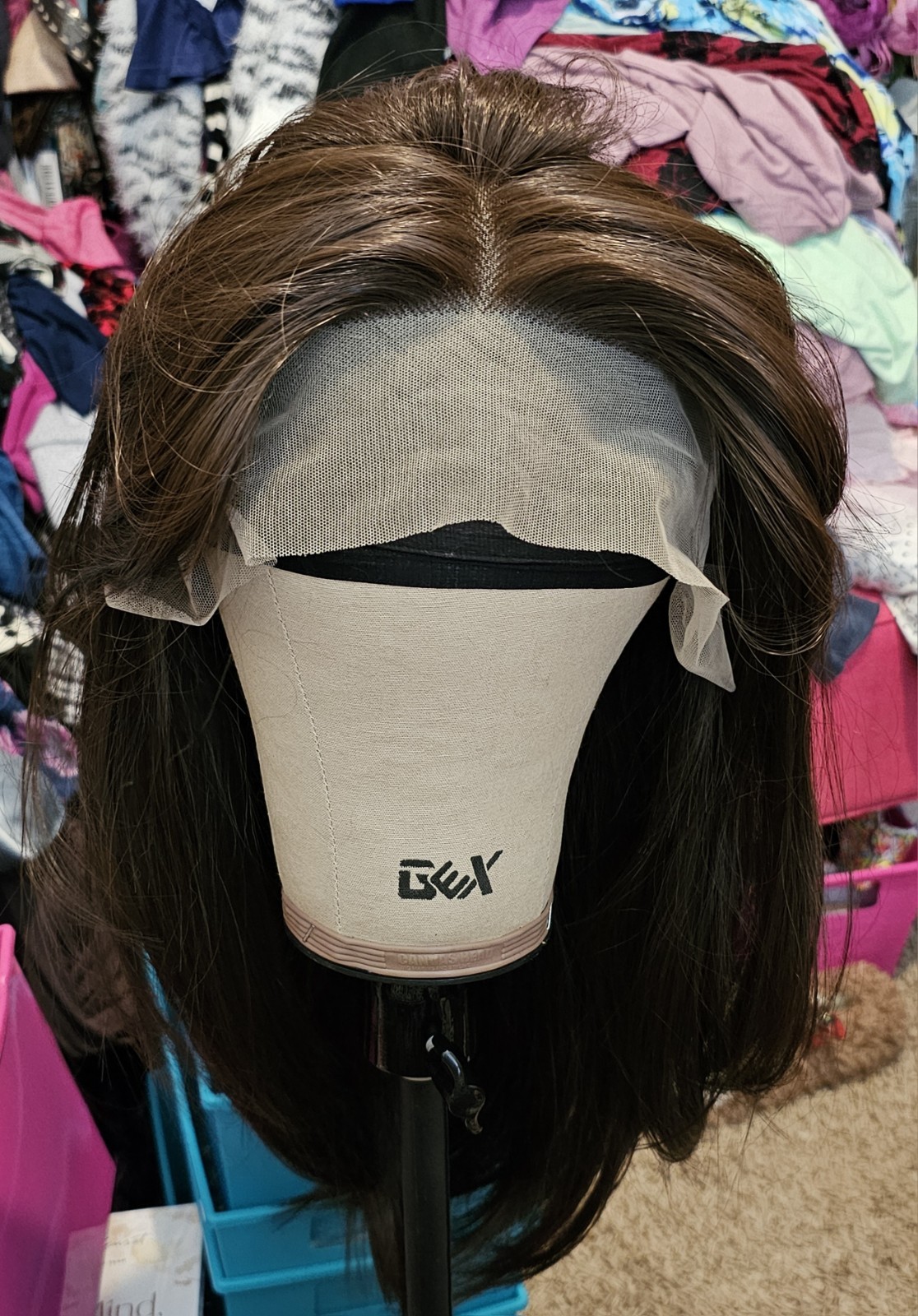 Rich Chocolate Brown Layered Free Part Wig