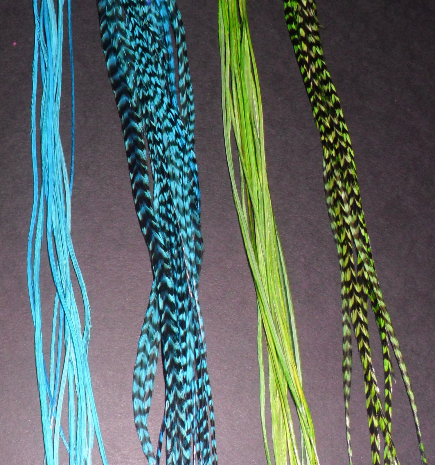 1 Grizzly Feather Extensions XL Hair extensions 8″-12″ YOU CHOOSE from 16 Colors