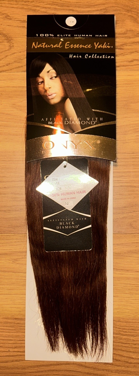 100% Human Hair Ext. ONYX Black Diamond. 10”inch Color #33. 2packs For $35.