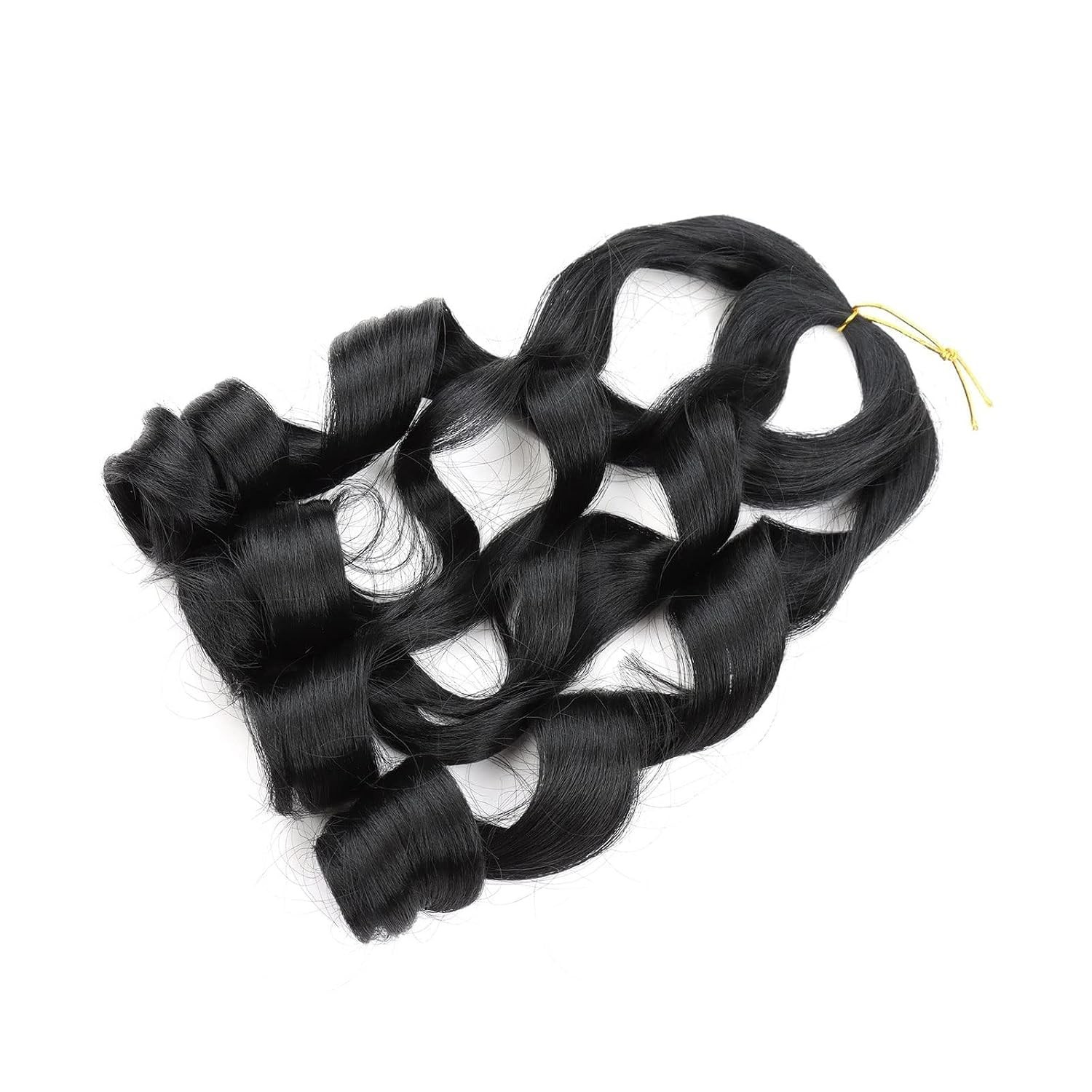 High-Quality 14 Inch French Curl Braiding Hair Extensions – 8 Packs 1b