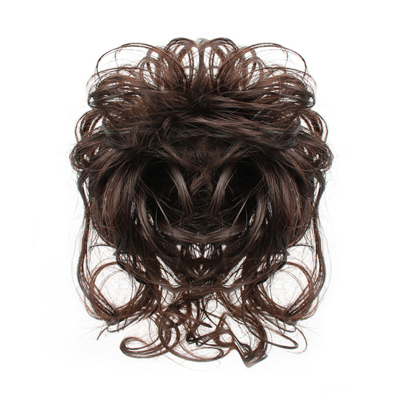 Messy Hair Scrunchies Tousled Updo Hairpiece Bun Ponytai Chignon for Women Girls