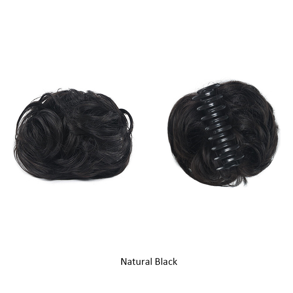 Mini Claw on Hair Bun Chignon Clip In Messy Hair Piece Extensions Donut Hairdo