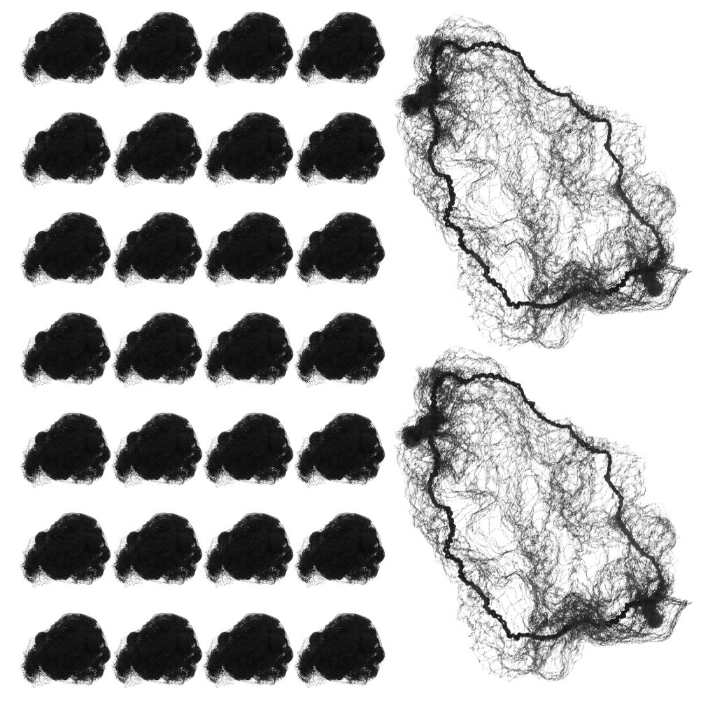 100 Pcs Dress-up Accessories Stretchy Elastic Hair Nets Bun Cover for
