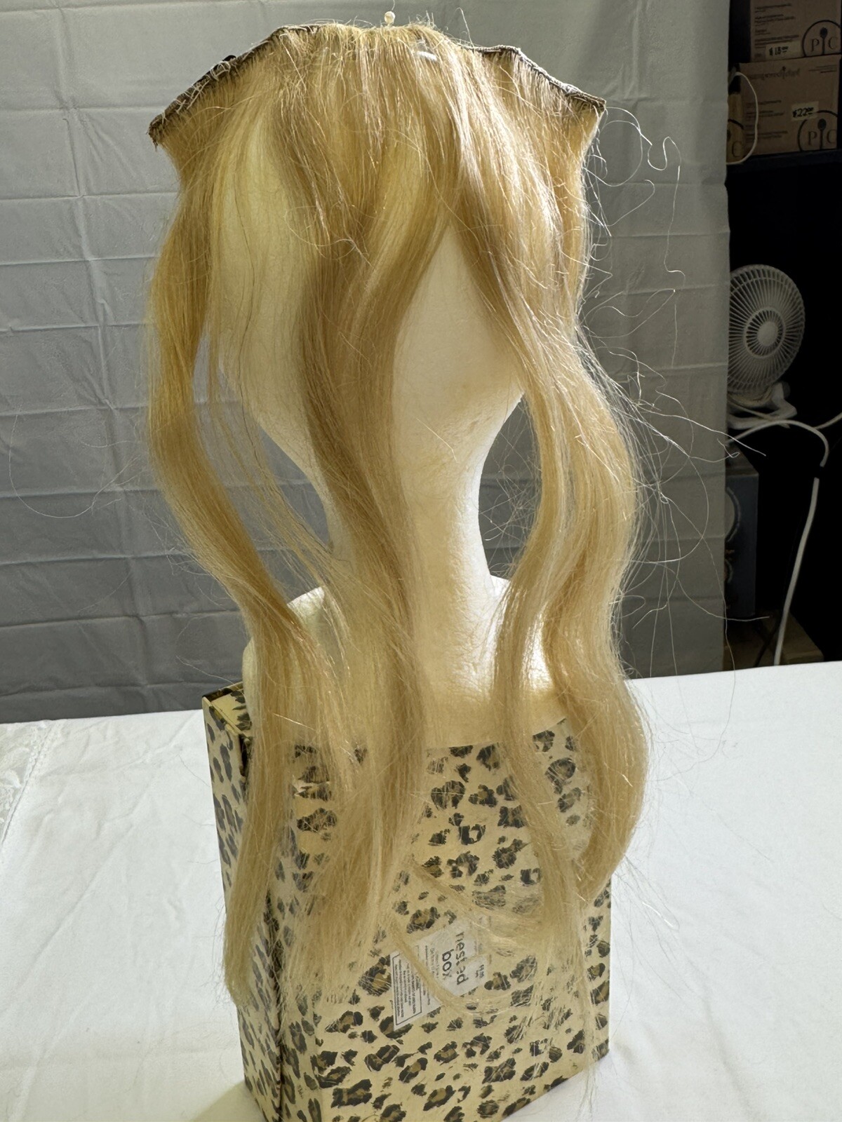 Hair Extensions 15″ gold & Light Blonde Synthetic Hair + Comb Clip Extension