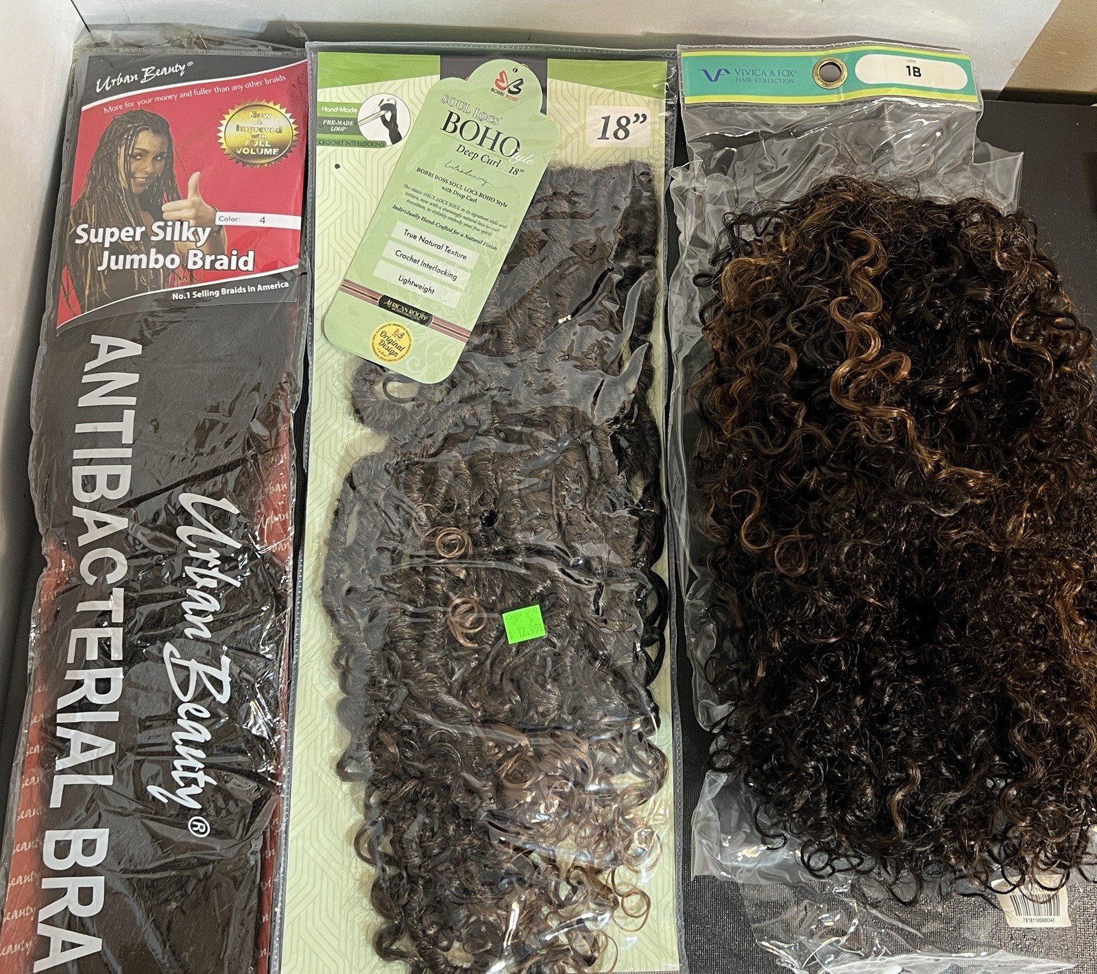 Huge Hair Extensions Lot 40+ Pcs Mixed Virgin Human Hair Crochet Braids Outre