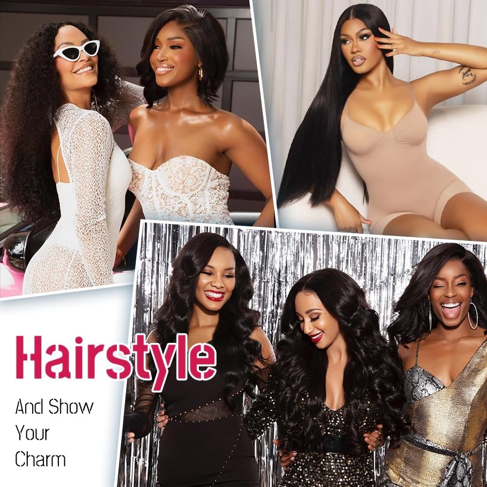 Beworthair 13X6 Body Wave Lace Front Wigs Human Hair Pre Plucked 220 Density Hd