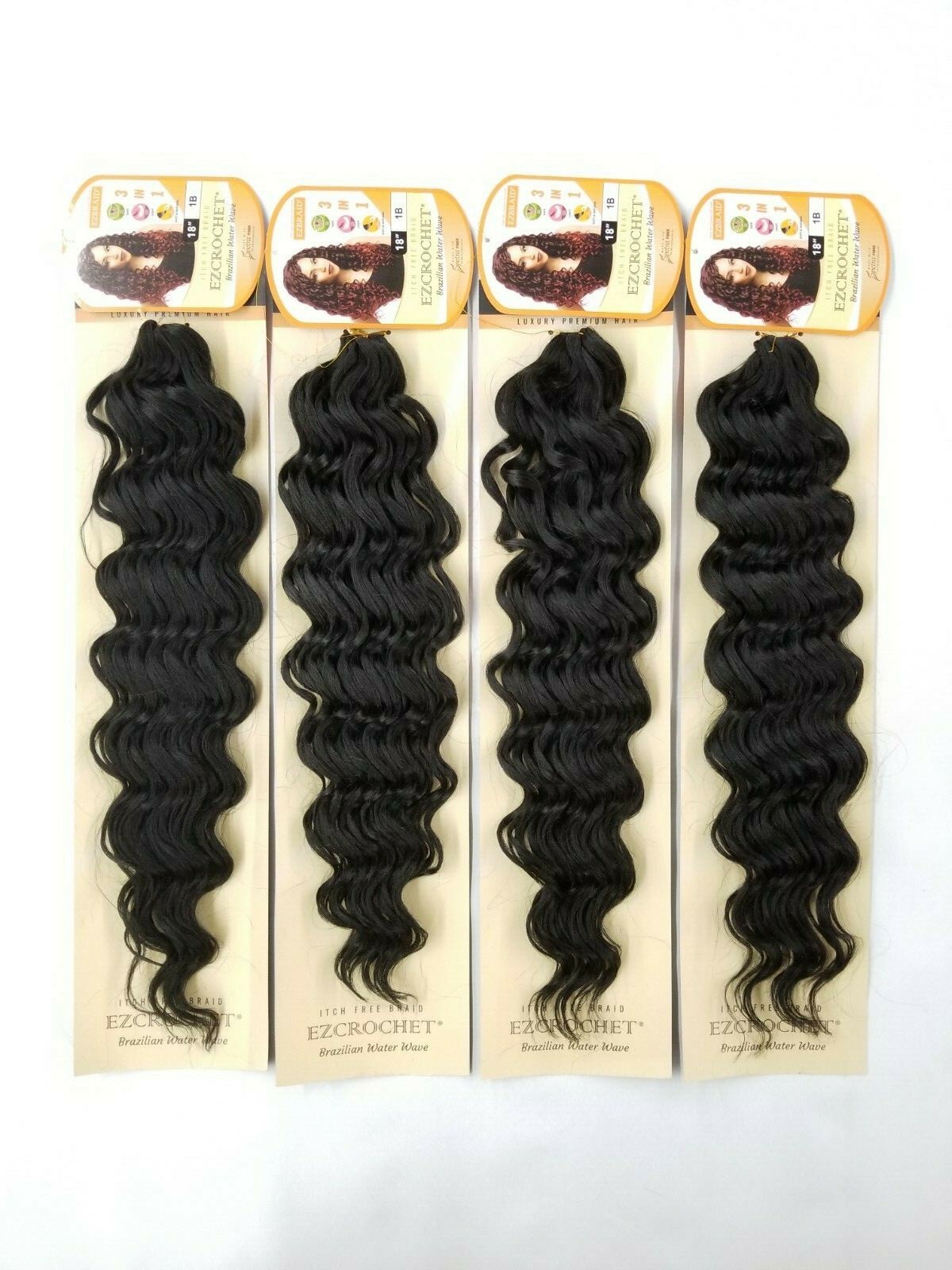 I&I Hair Innocence EZCROCHET Water Wave Crochet Braiding Hair Spectra 18″