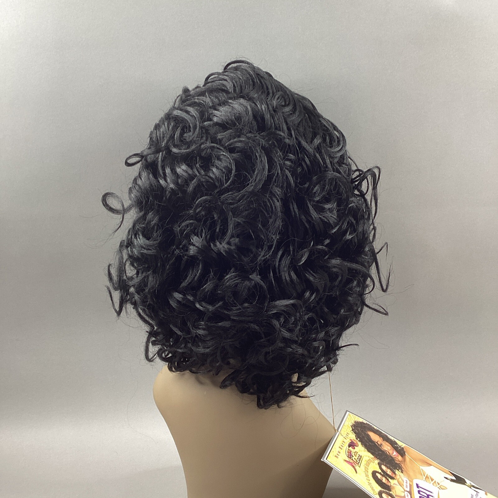 MLA69 #2 Darkest Brown Short Wavy Synthetic Adjustable Free Part Lace Front Wig