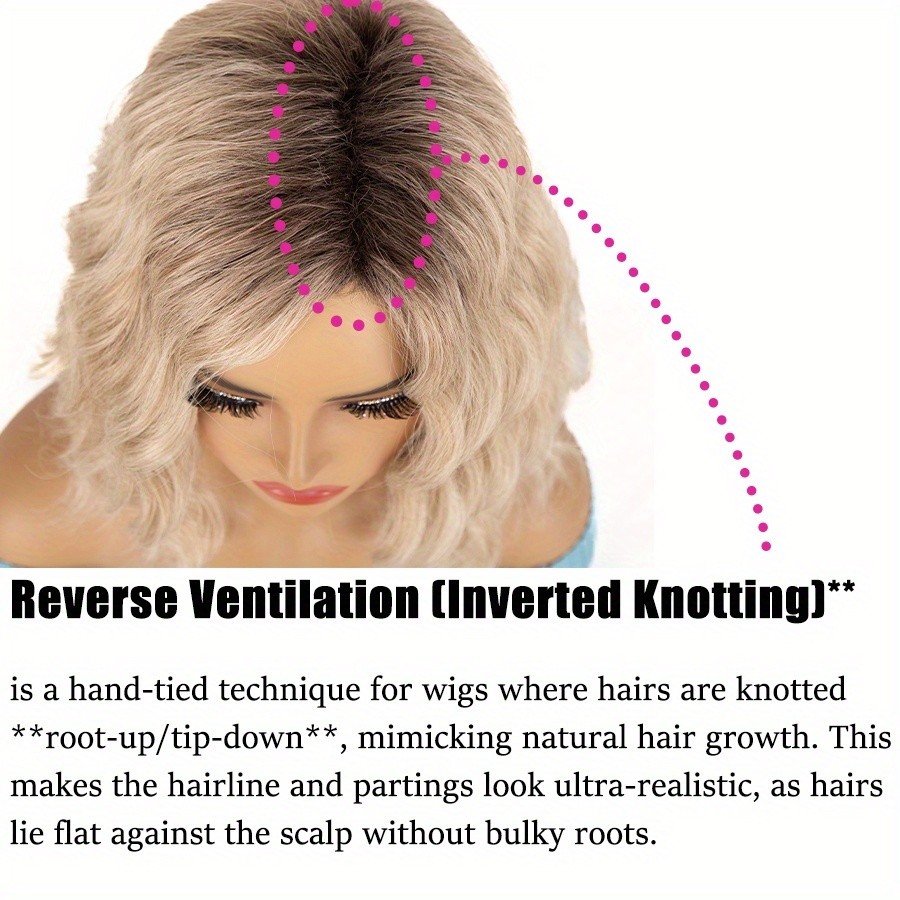 Blonde Gold Brown Short Natural Wavy Curly Blonde Wig Women’s Synthetic Hair