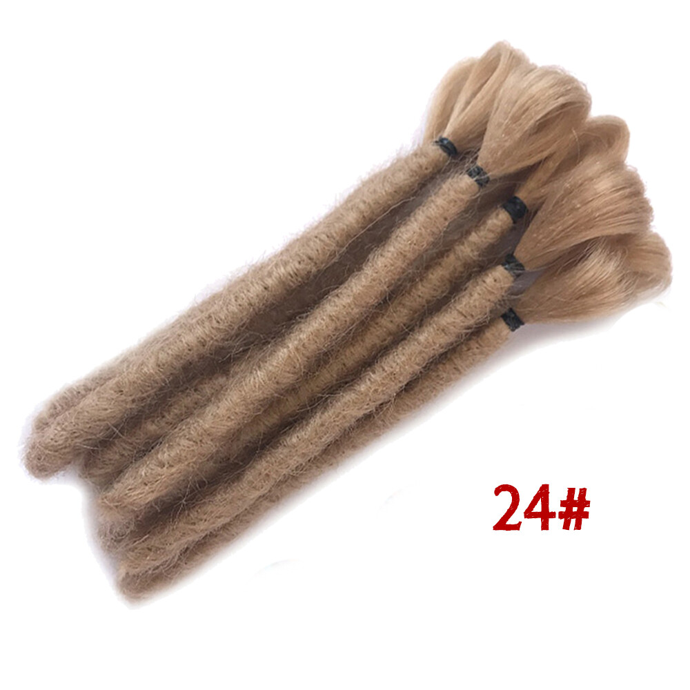 6″ Men Short Dreadlocks Hip Hop Dreads Reggae Locs Crochet Braids Hair Extension