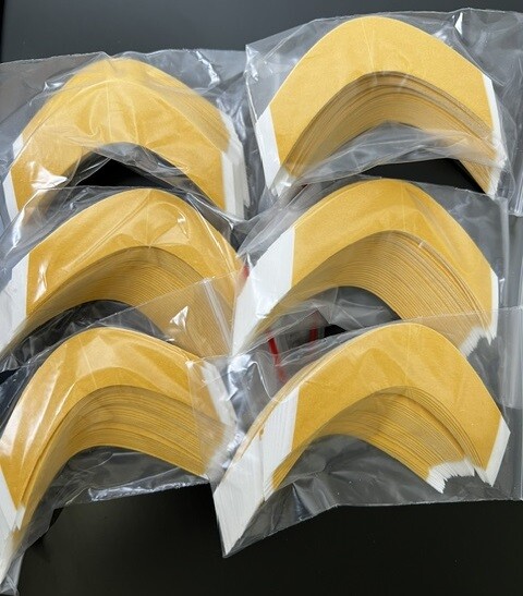 Walker German Brown Liner Cloth Hairpiece Wig Tape AA Contour 216 Pcs By Walker