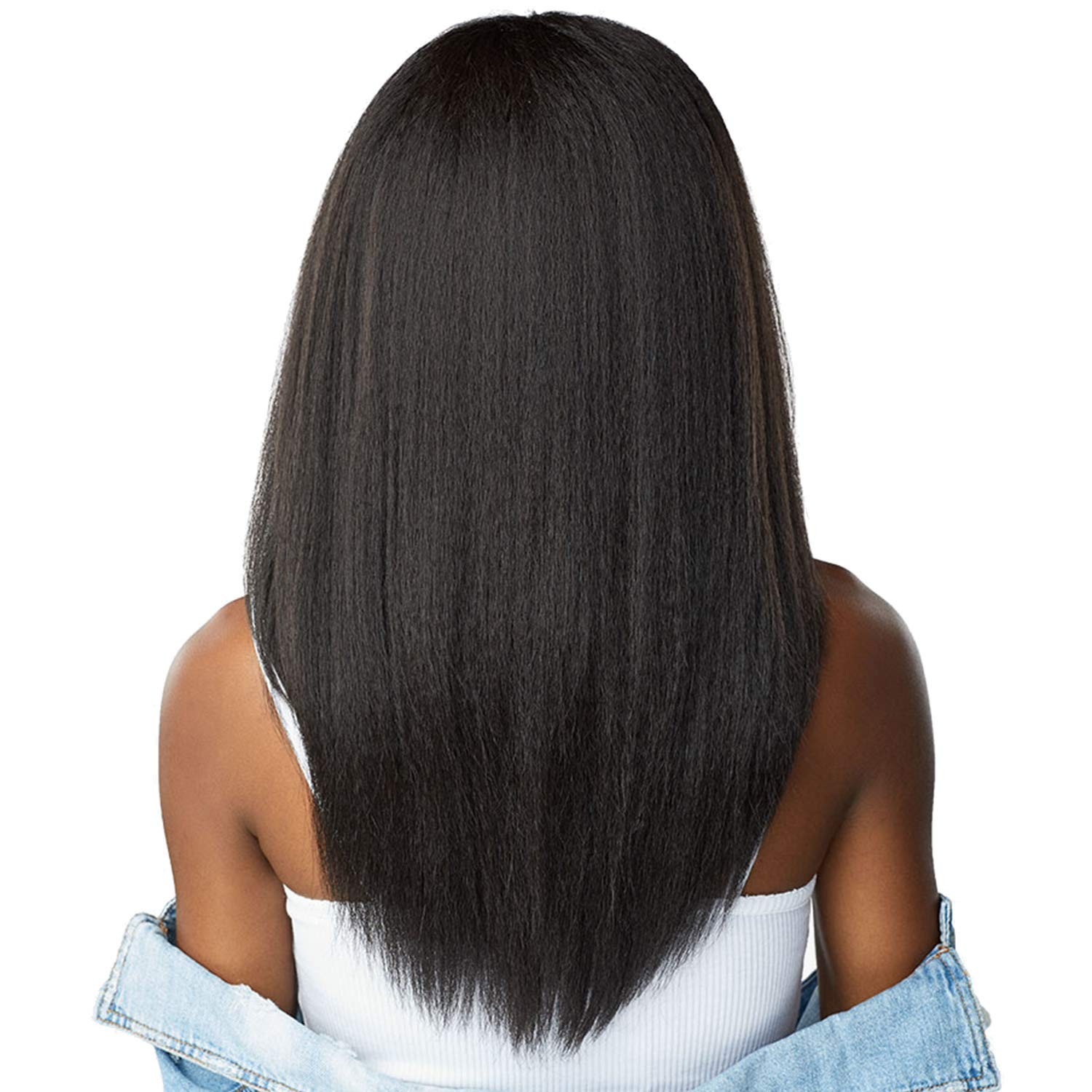 Sensationnel Curls Kinks and Co Instant Weave Half Wig 1B Off Black Textured