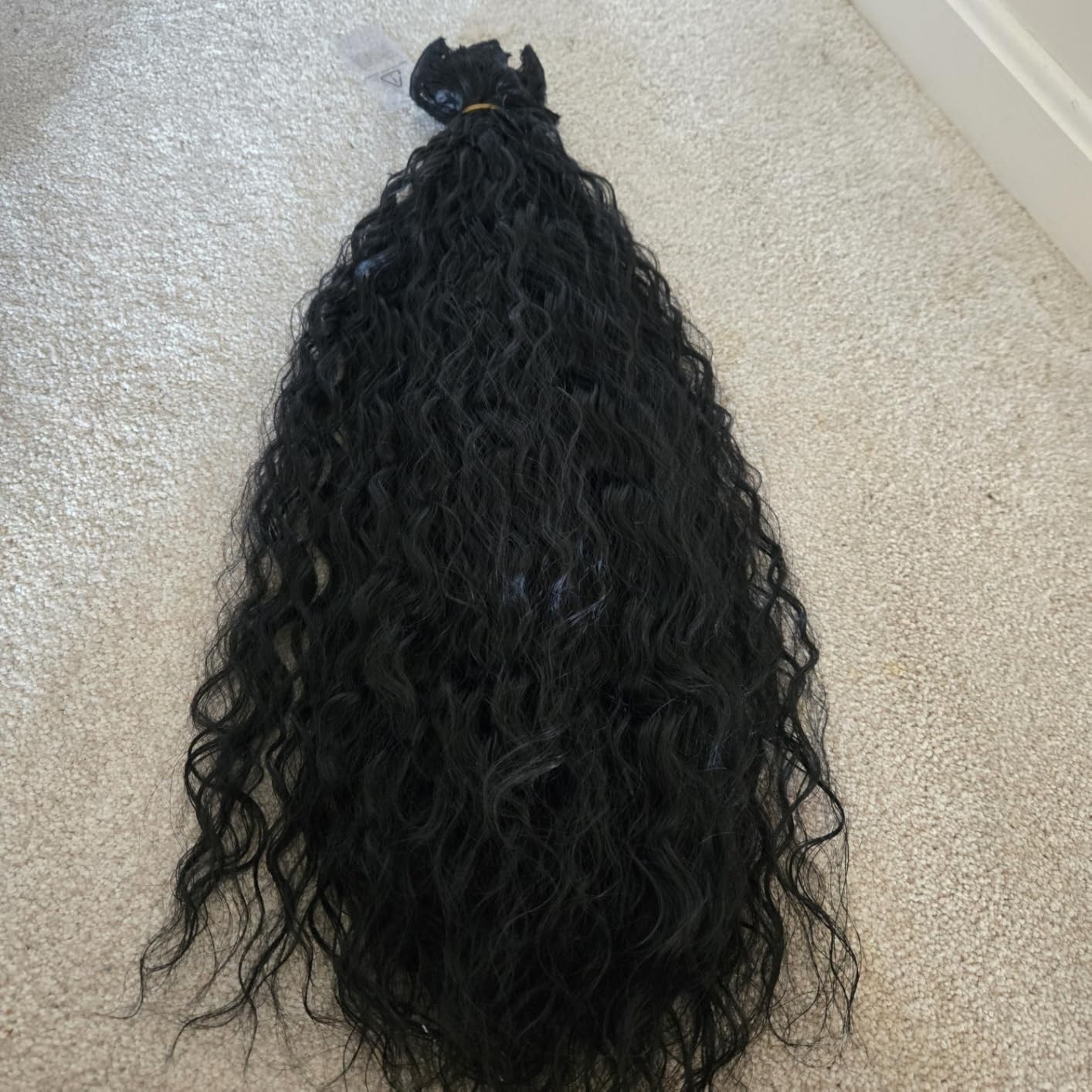 Snap-Clip on Wavy Hair Extensions 24″ Lace Weft 9 Pieces Soft and Natural New