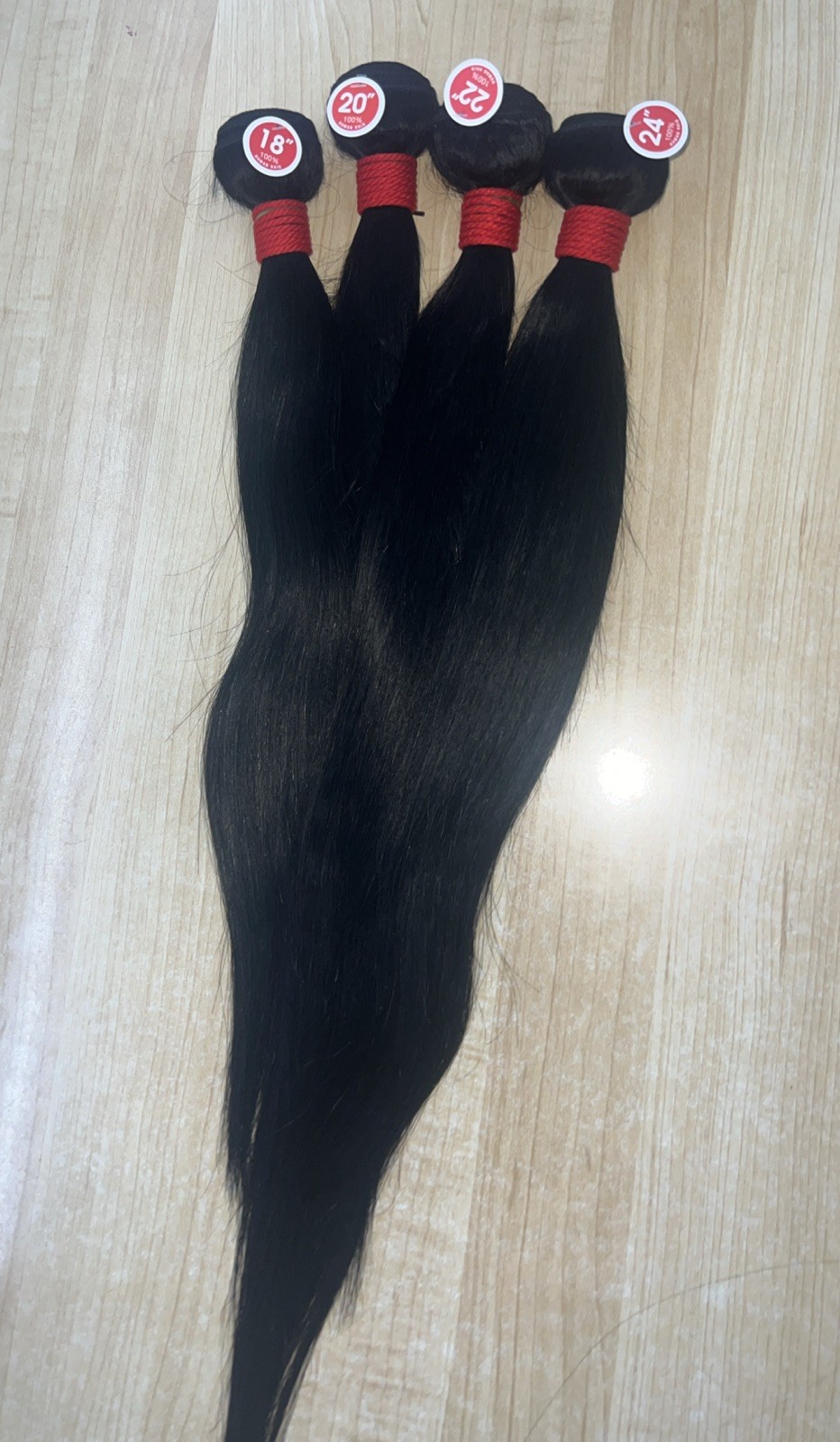 🔥 100% Human Hair Bundles 18” 20” 22” 24” – 4 Bundle Deal $120 🔥 Straight