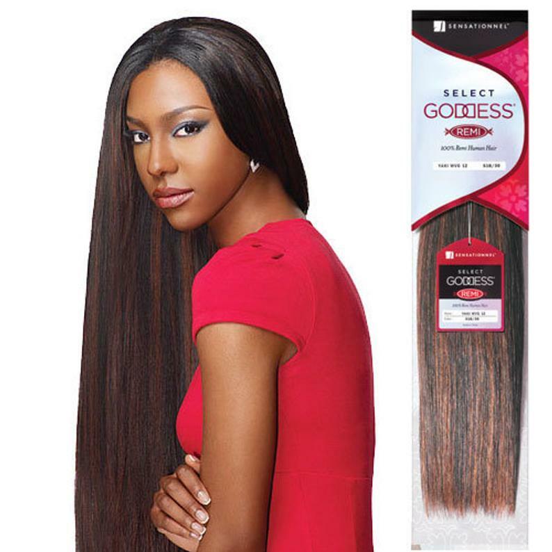 Sensationnel Remi Goddess_SELECT_NATURAL_YAKI_100% Human Hair Remy_14″_#27