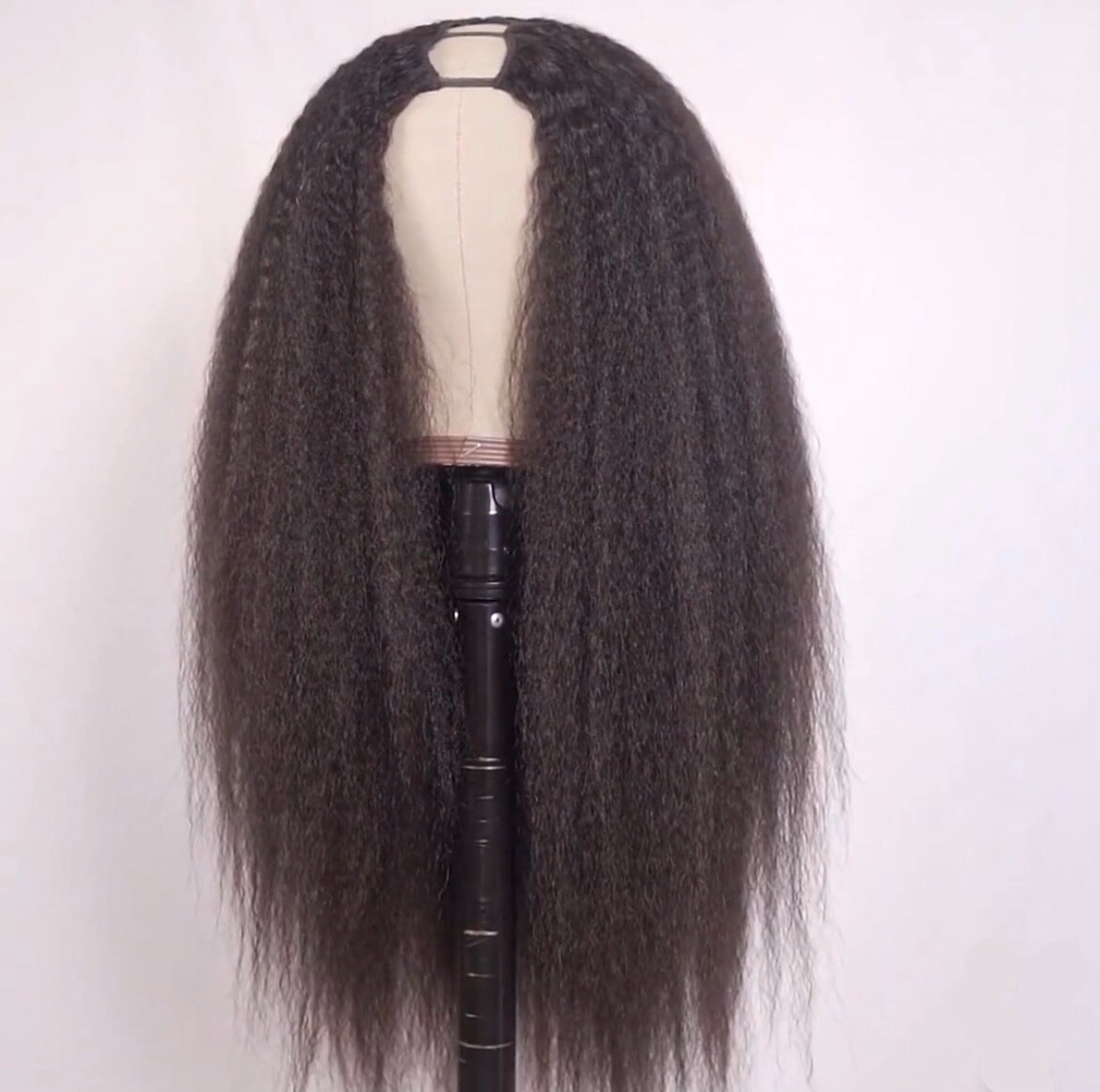 Daisy Miss Style Hair 12A Indian Kinky Straight V-part 24 inch Wig, Wear n Go