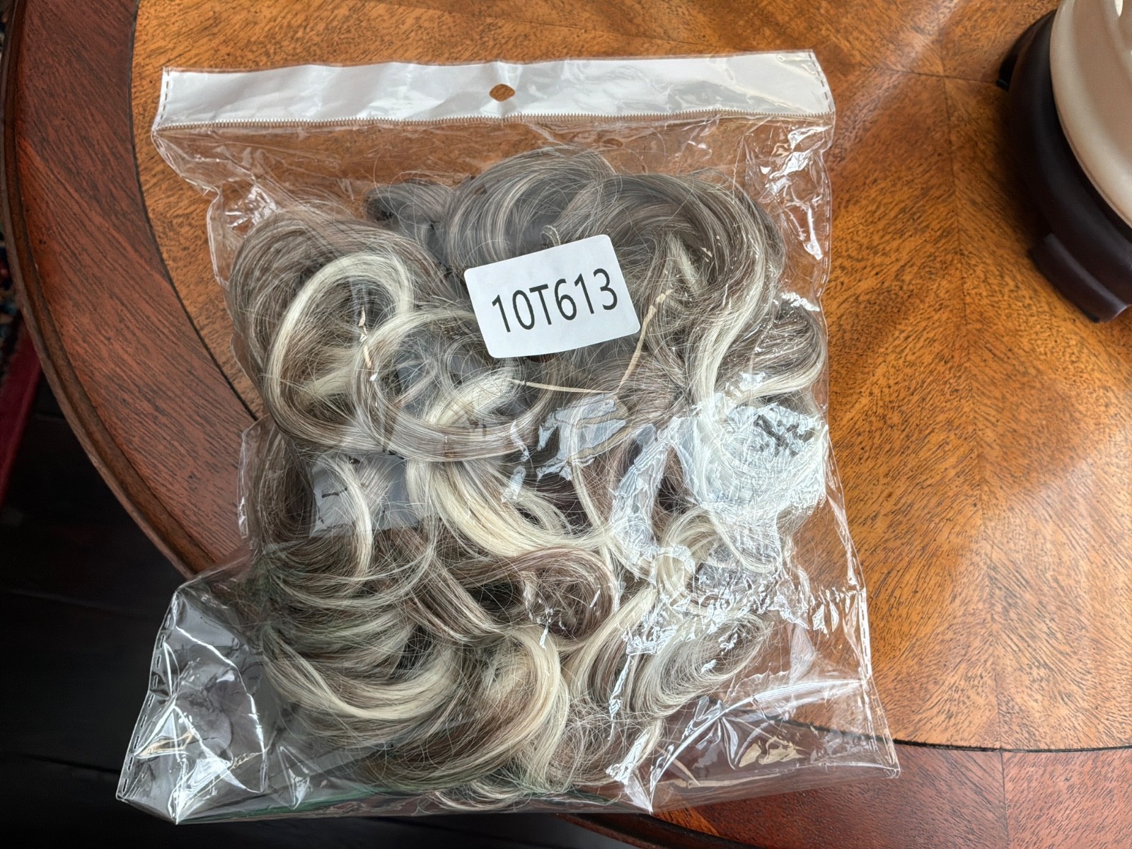 Beauty–Synthetic Hair Curly Ponytail or Chignon with Combs for Securing