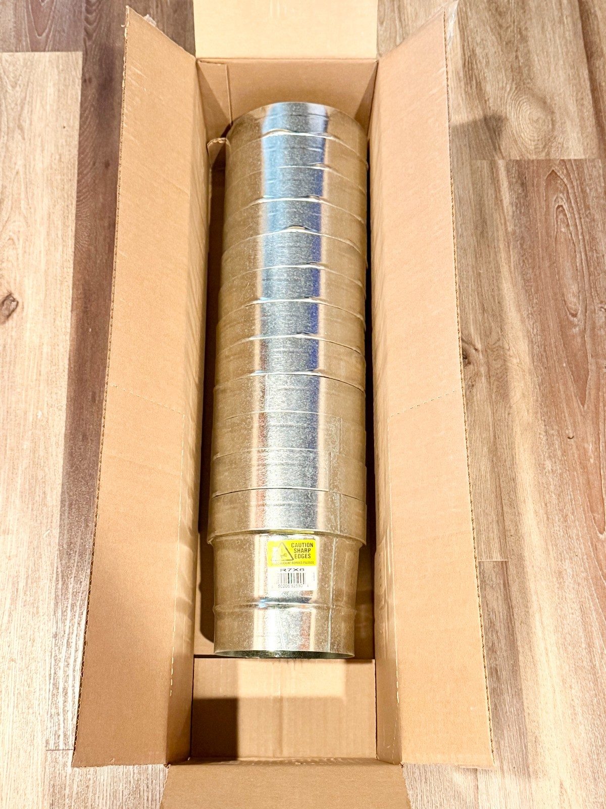 12x Master Flow Round Reducer 7 in to 6 in Galvanized Steel R7X6