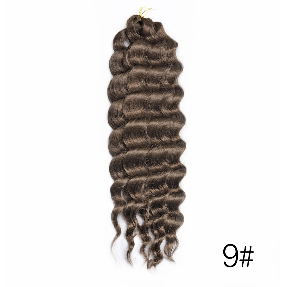 24 Inch Ombre Synthetic Anna Curl Water Wave Twist Crochet Hair Afro Loose Deep