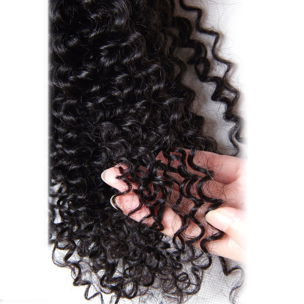 Jerry Curl Black Color 1B Brazilian 100 Human Virgin Hair Weave 1 or 3 Bundles