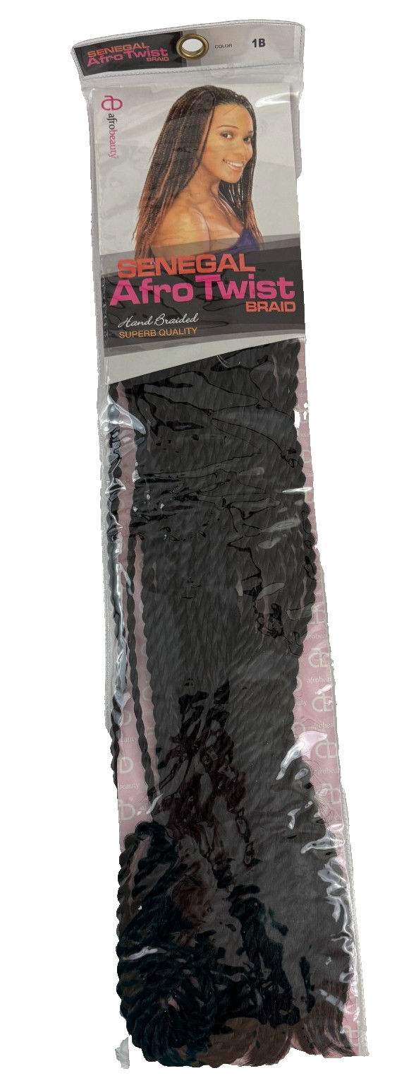 Crown Pacific Afro Beauty Senegal Afro Twist Braid Color 1B New NIP