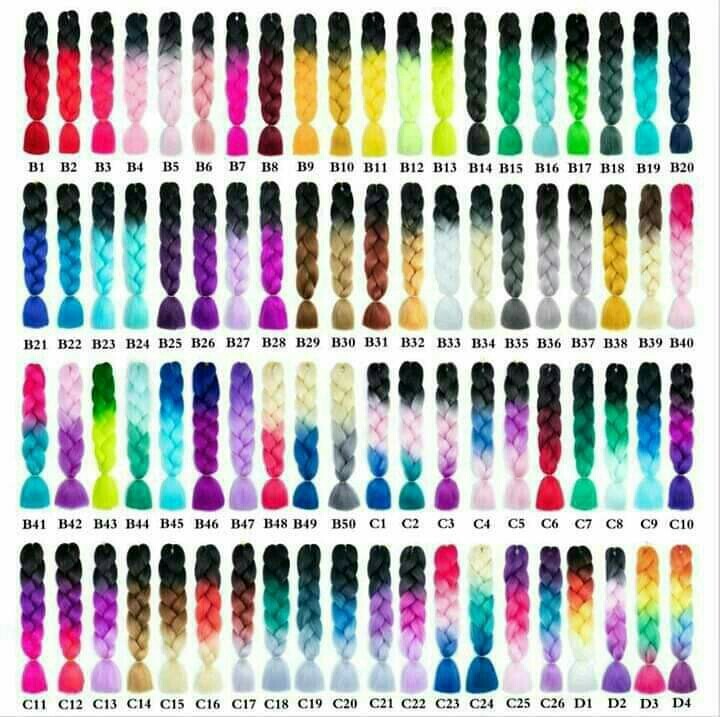 24″ Ombre Jumbo Synthetic Braiding Hair Extensions 100g