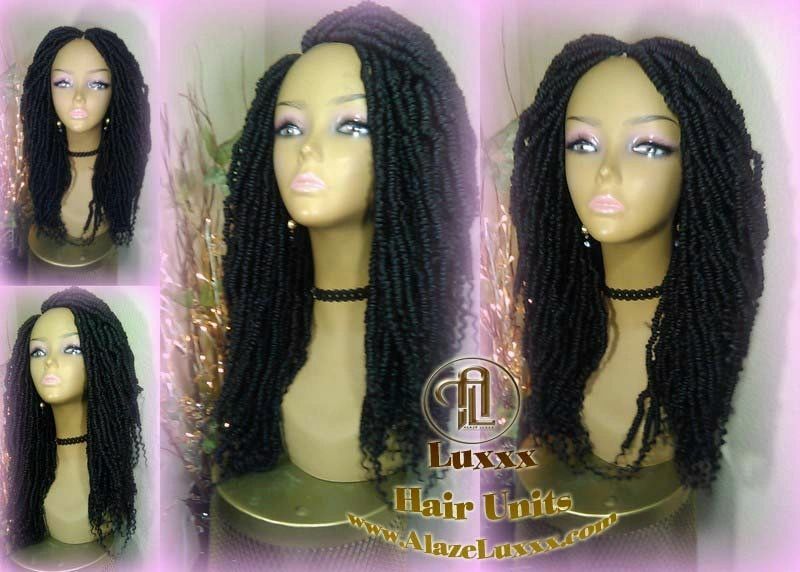 Passion Twist Black 1B Mini Small Fluffy Irregular Bomb Water Wave Hair Short