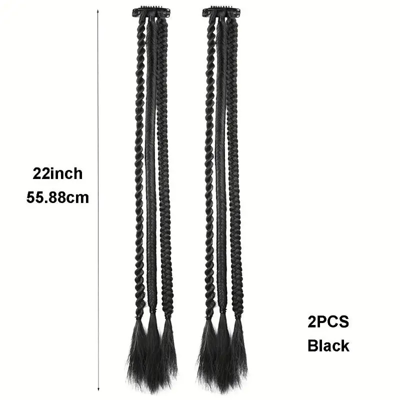 1Pairs Synthetic Clip In Hair Extensions Dirty Dreadlock Boxing Boxer Braids