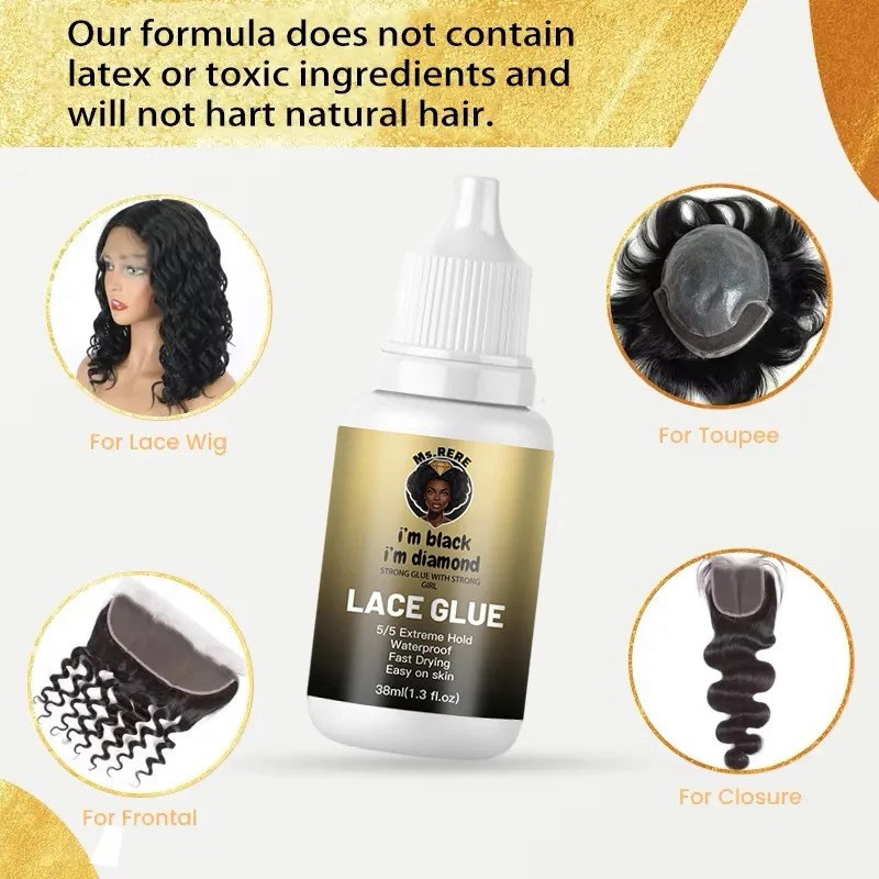 Ms.Rere Waterproof Lace Glue ! Extreme Hold , Easy On Skin!!🥰