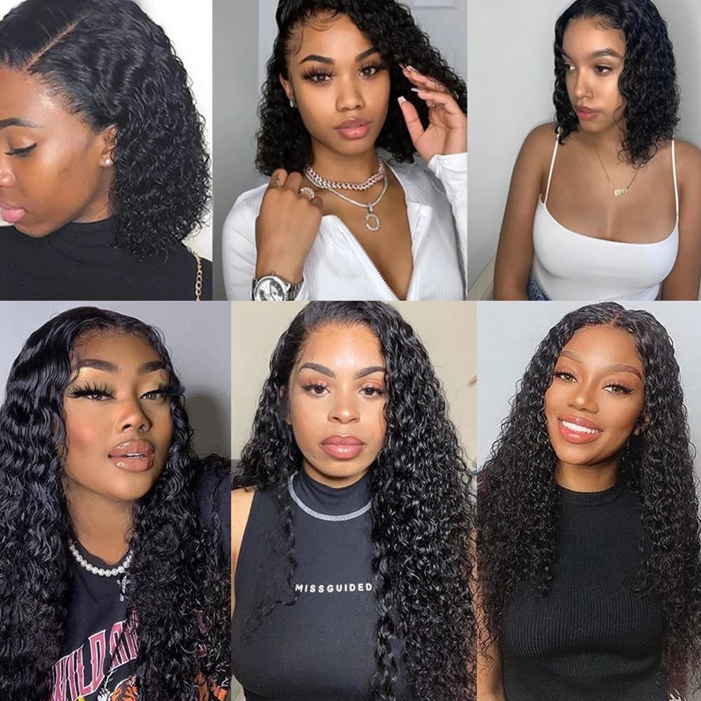 Wuvusnm Deep Wave Bundles Wet And Wavy Bundles Human Hair Deep Curly Bundle 20