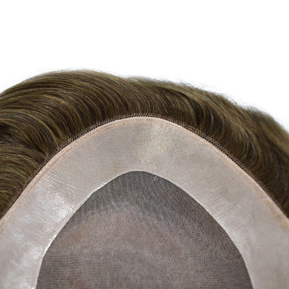 Mens Hair Replacemement System Mens Toupee Human Hairpiece Wig Hair System Men